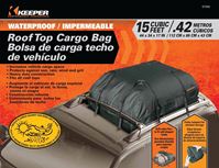 Keeper 07203 Roof Top Bag, 15 cu-ft, 44 in L, 34 in W, Cargo, Black