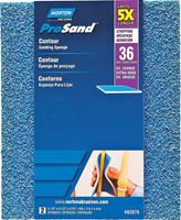 Norton ProSand 82079 Sanding Sponge, 5-1/2 in L, 4-1/2 in W, 36 Grit, Extra Coarse, Aluminum Oxide Abrasive