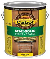 Cabot 140.0001407.007 Deck and Siding Stain, Natural Flat, Deep Base, Liquid, 1 gal, Pack of 4