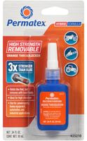 Permatex 25210 Thread Locker, Orange, Liquid, 10 mL Bottle