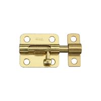 National Hardware N151-480 Barrel Bolt, 0.32 in Dia Bolt Head, 2-1/2 in L Bolt, Steel, Brass