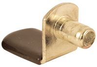 Prime-Line 747-5221 Shelf Support Peg, Brass, Brown, Pack of 6