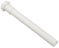 Danco 51669 Pipe Extension Tube, 1-1/4 in, 12 in L, Slip-Joint, Plastic, White