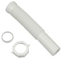 Danco 51070 Tailpiece Pipe Extension, 1-1/4 x 9 in, Slip-Joint, White