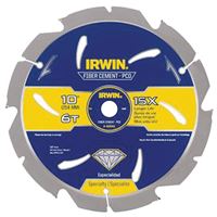 Irwin 4935624 Circular Saw Blade, 10 in Dia, 5/8 in Arbor, 6-Teeth, Carbide Cutting Edge