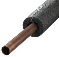 Frost King 5P10X Tubular Pipe Insulation, 1/2 in Dia, 3 ft L, Polyethylene Foam, Black, 1/4, 1/2 in Pipe