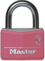 Master Lock 146D Padlock, Keyed Different Key, 1/4 in Dia Shackle, 7/8 in H Shackle, Steel Shackle, Aluminum Body