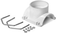 Oatey 43789 Saddle Tee Kit, 3 x 2 in Connection, Tee/Wye, PVC, Black/White