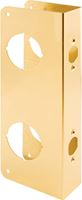 Prime-Line U 9560 Lock and Door Reinforcer, 2-3/8 in Backset, 1-3/4 in Thick Door, Brass, Brass, 9 in H, 3-7/8 in W