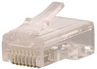 Gardner Bender GMC-88C5 Modular Plug, RJ-45 Connector, 8 -Contact, 8 -Position, White, 50/BAG