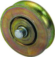 Prime-Line D 1766 Door Roller with Axle, 1-1/2 in Dia Roller, 5/16 in W Roller, Steel, 2-Roller