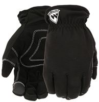 West Chester 96156BK-XL Winter Gloves, Unisex, XL, Saddle Thumb, Elastic, Slip-On Cuff, Black