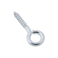 National Hardware N118-554 Screw Eye, #216, 0.062 in Dia Wire, 0.28 in L Thread, 0.69 in OAL, 5 lb Working Load, Steel