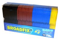 Broadfix SMU120A-US Small U-Shim, 1-3/4 in L, 2-1/8 in W, Polypropylene, Assorted