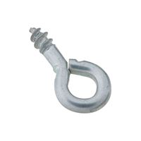 National Hardware N118-281 Screw Eye, #212-1/2, 0.105 in Dia Wire, 1/4 in L Thread, 3/4 in OAL, 20 lb Working Load, Zinc