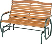 Seasonal Trends CG-44Z Double Glider Bench, 48.5 in W, 30 in D, 37.5 in H, 500 lb Seating, Steel Frame