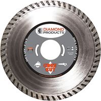 Diamond Products 21205 Circular Blade, 12 in Dia, 1 in Arbor, Diamond Cutting Edge