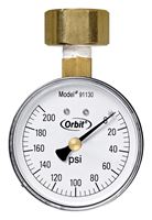 Orbit 91130 Pressure Gauge, 3/4 in Connection, FHT, 200 psi