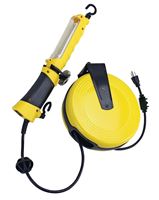 PowerZone ORCRTLLED526 Work Light, LED Lamp, 120 Lumens, 30 ft L Cord, Yellow