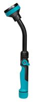 Gilmour 820432-1001 Watering Wand, Swivel Inlet, 5 -Spray Pattern, Shower, Zinc, Teal, 14 in L Wand