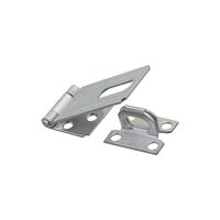 National Hardware V30 Series N102-277 Safety Hasp, 3-1/4 in L, 1-1/2 in W, Steel, Zinc, 0.44 in Dia Shackle