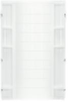Sterling Ensemble 72122100-0 Shower Back Wall, 72-1/2 in L, 48 in W, Vikrell, High-Gloss, Alcove Installation, White