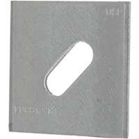 MiTek HBPS12 Slotted Bearing Plate, Steel, G185 Galvanized, Pack of 50