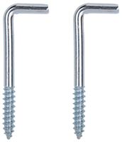 ProSource Screw Hook, 13/16 in Opening, 6.5 mm Thread, 3 in L, Steel, Zinc