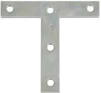 National Hardware 116BC Series N266-445 T-Plate, 4 in L, Steel, Zinc