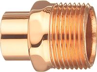 Elkhart Products 104-2 Series 30444 Street Pipe Adapter, 3/4 in, FTG x MIP, Copper