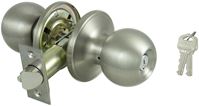 ProSource Entry Knob, Stainless Steel, KW1, KA3 Keyway, 3 Grade, Pack of 3