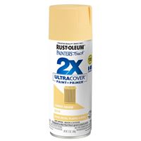 Rust-Oleum Painters Touch 2X Ultra Cover 334079 Spray Paint, Satin, Summer Squash, 12 oz, Aerosol Can