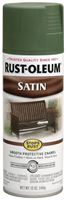 Rust-Oleum 7737830 Rust Preventative Spray Paint, Low Satin, Spruce, 12 oz, Can