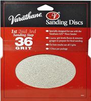 Varathane 203930 Sanding Disc, 7 in Dia, 36 Grit, Coarse