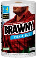 Brawny Pick-A-Size 44373 Paper Towel, 5-1/2 in L, 11 in W, 2-Ply, 1/PK, Pack of 6