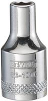 DeWALT DWMT86101OSP Hand Socket, 4 mm Socket, 1/4 in Drive, 6-Point, Vanadium Steel, Polished Chrome