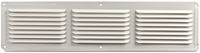 Master Flow EAC16X4W Undereave Vent, 4 in L, 16 in W, 26 sq-ft Net Free Ventilating Area, Aluminum, White, Pack of 36
