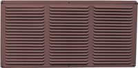 Master Flow EAC16X4BR Undereave Vent, 24 sq-ft Net Free Ventilating Area, Aluminum, Brown, Pack of 36