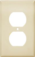 Eaton Wiring Devices 2132V Wallplate, 4-1/2 in L, 2-3/4 in W, 1 -Gang, Thermoset, Ivory, High-Gloss