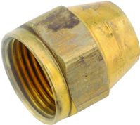 Anderson Metals 54800-06 Space Heater Tube Nut, 3/8 in, Brass, Pack of 5