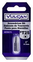 Vulcan 307591OR Screwdriver Bit, Hex Shank, S2 Chrome Molybdenum Steel