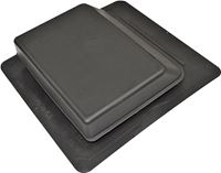 Duraflo 6065BL Roof Vent, 17.252 in OAW, 61 sq-in Net Free Ventilating Area, Polypropylene, Black