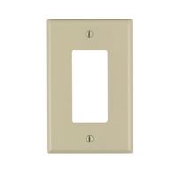 Decora M51-0PJ26-0IM Wallplate Pack, 4.88 in L, 3.13 in W, 1 -Gang, Nylon, Ivory