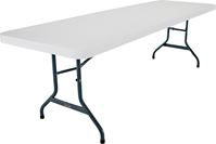 Lifetime Products 2980 Folding Table, Steel Frame, Polyethylene Tabletop, Gray/White