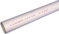 Charlotte Pipe PVC 04007 0600 Pipe, 3/4 in, 10 ft L, SCH 40 Schedule, PVC