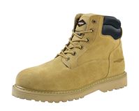 Diamondback Work Boots, 10.5, Extra Wide W, Tan, Leather Upper, Lace-Up, Steel Toe, With Lining