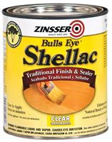 Zinsser 304H Shellac, Midtone, Clear, Liquid, 1 qt, Can