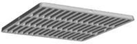 DrainTech 1211 Drain Grate, 12 in Dia, 11-3/4 in L, 11-3/4 in W, Square, 3/8 in Grate Opening, HDPE, Black