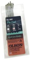 Olson SC411DZ Scroll Saw Blade, Regular Teeth, 15 TPI, 0.1 in W, 5 in L