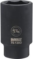 DeWALT DWMT75139OSP Impact Socket, 1-7/16 in Socket, 3/4 in Drive, 6-Point, CR-440 Steel, Black Oxide